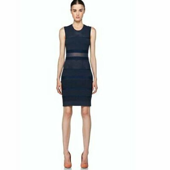 Rag & Bone Navy Mesh Dress Sz‎ XS - Picture 1 of 10